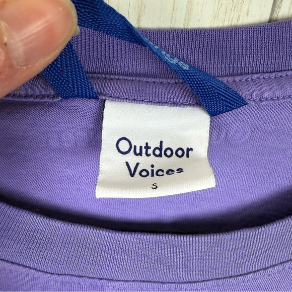 Outdoor Voices purple crop Small top - Picture 2 of 3